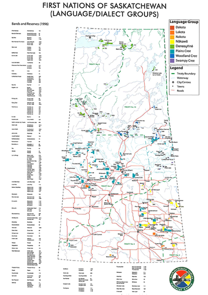 First Nations of Saskatchewan (Language/Dialect Groups)